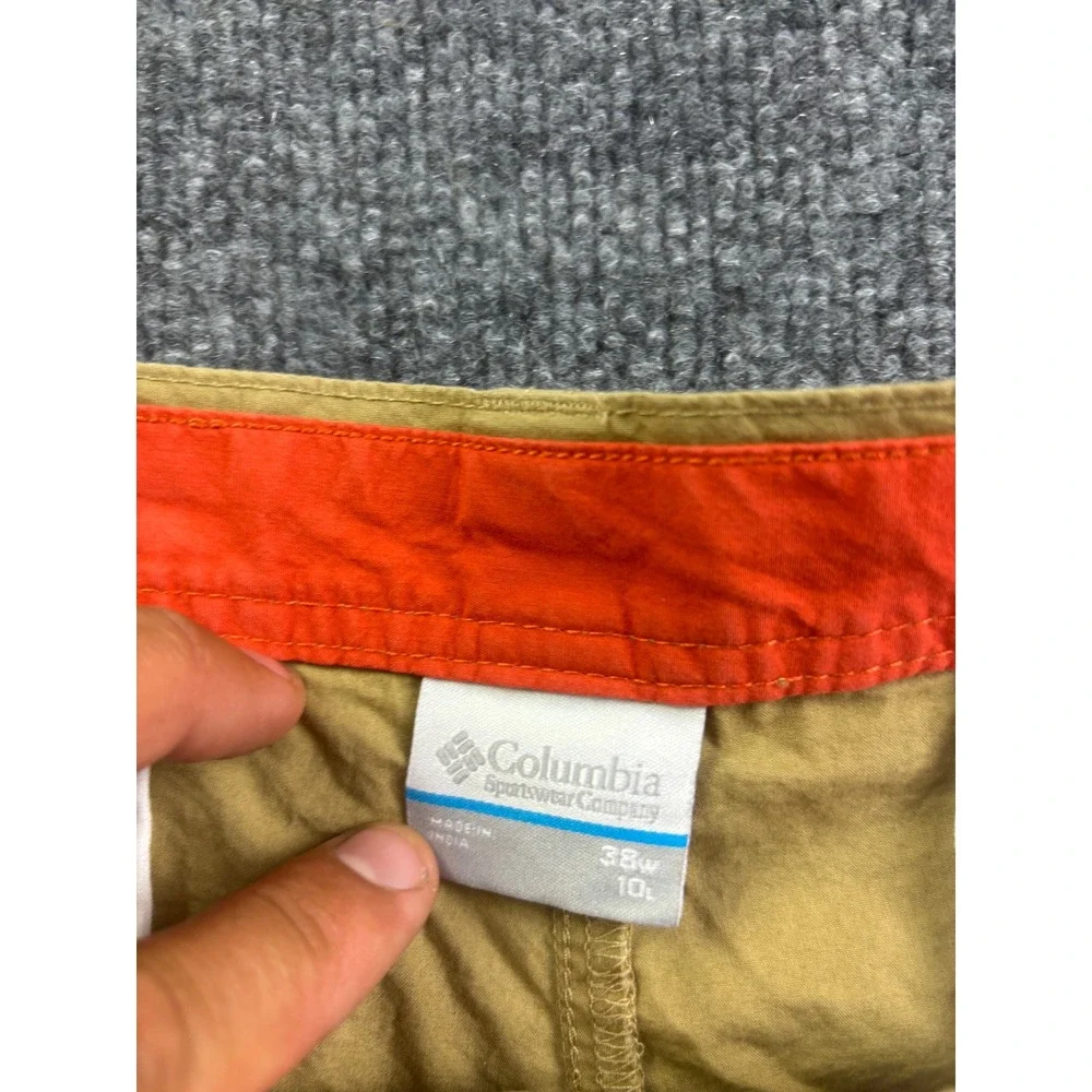 Columbia Shorts Mens 38 Tan Cotton Casual Outdoor Hiking‎ AM4471